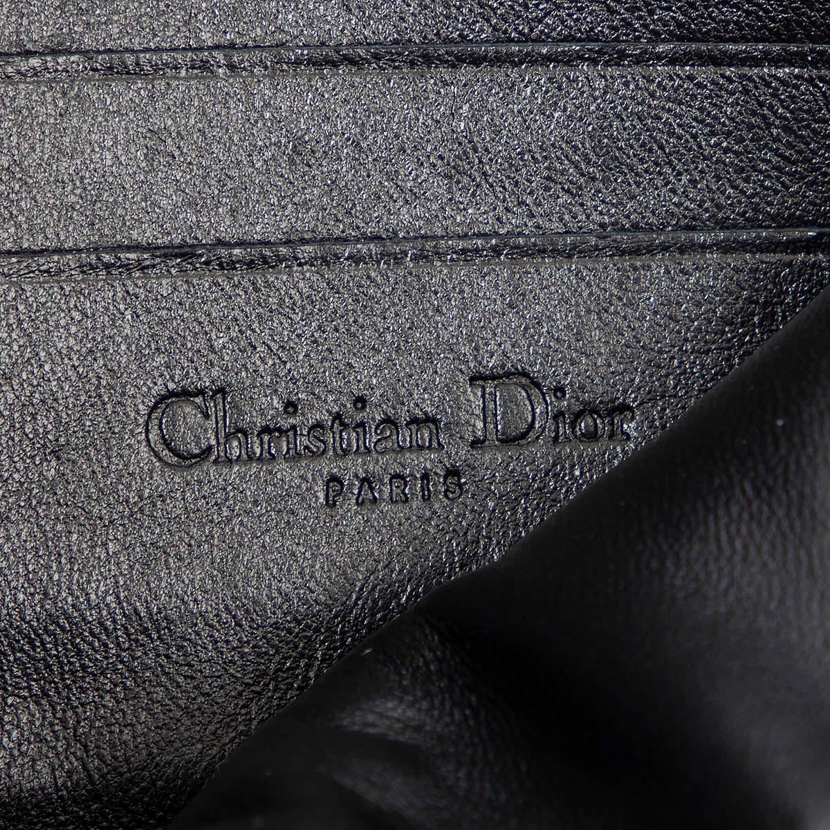 CHRISTIAN DIOR black & silver PYTHON MISS DIOR Shoulder Bag 3