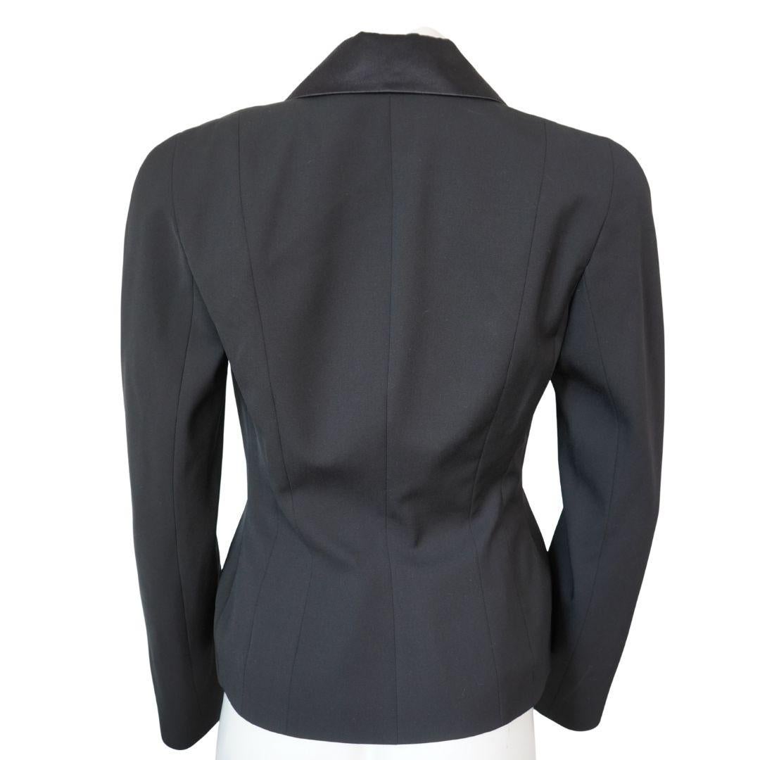 Christian Dior Black Single Button Blazer For Sale 1