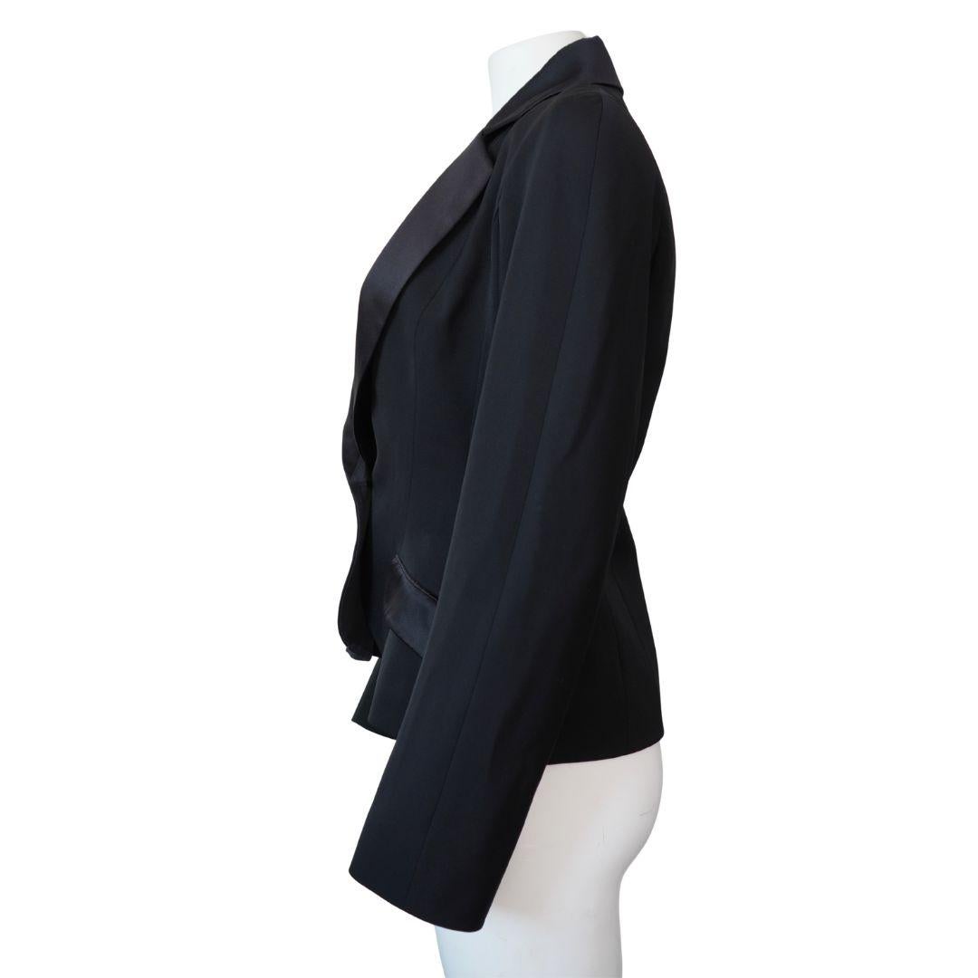 Christian Dior Black Single Button Blazer For Sale 2
