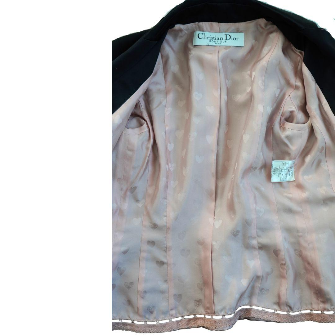 Christian Dior Black Single Button Blazer For Sale 3