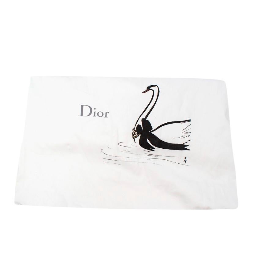 Christian Dior Black Smooth Leather Deep Saddle Belt 80 For Sale 5