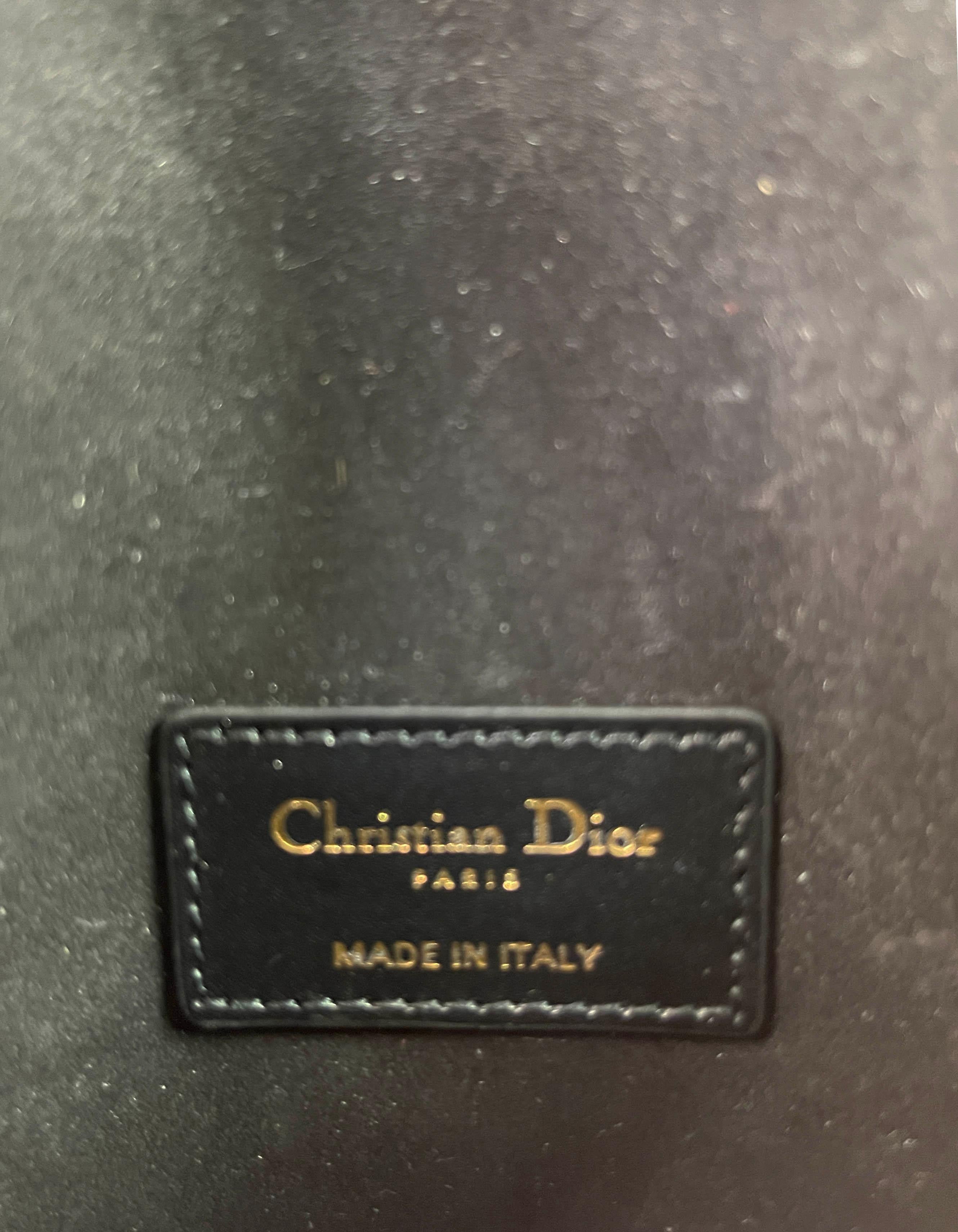 Christian Dior Black Smooth Leather Saddle Pouch Belt Bag 3