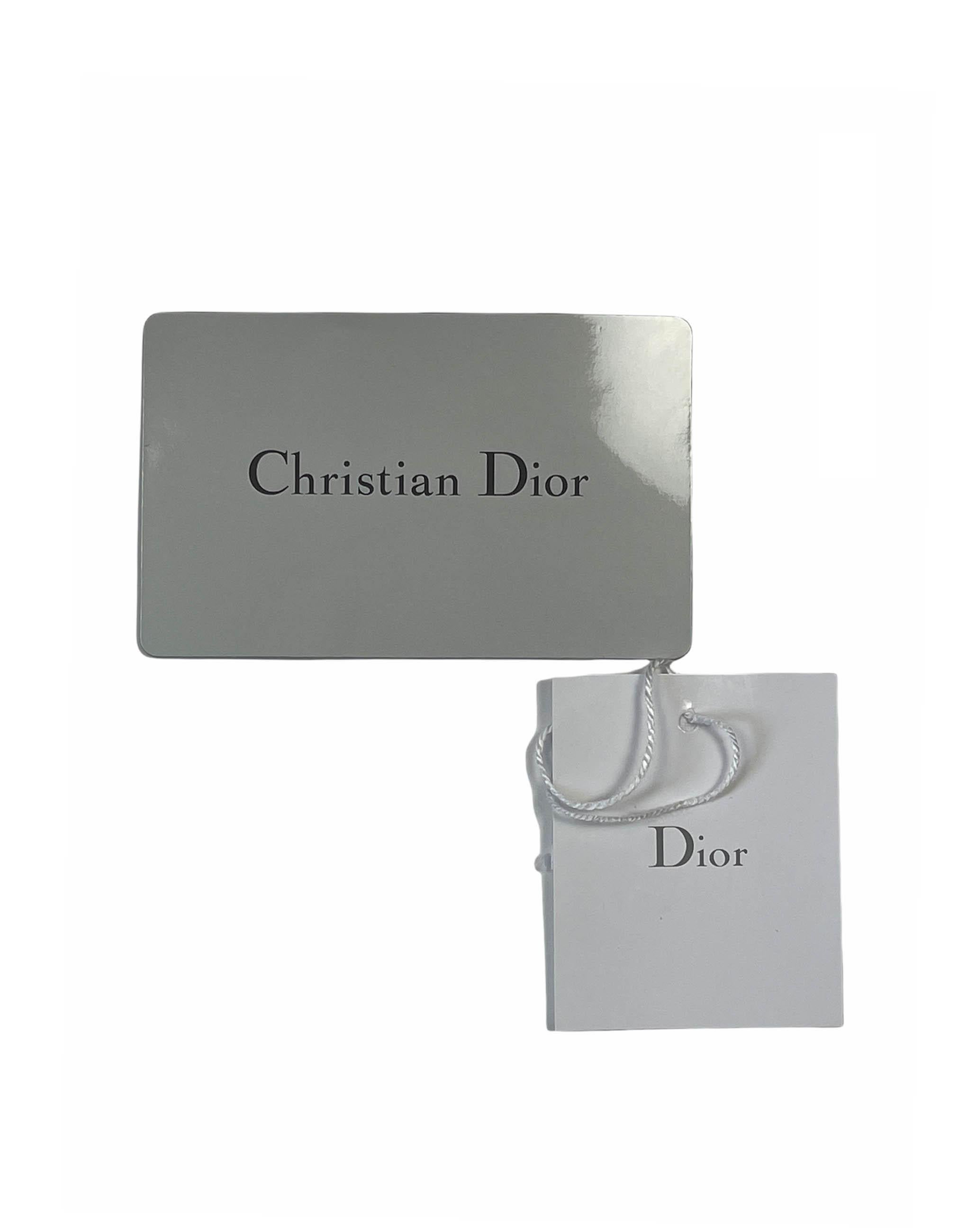 Christian Dior Black Smooth Leather Saddle Pouch Belt Bag 5