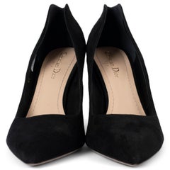 CHRISTIAN DIOR black suede 2017 DIORAMOUR Pumps Shoes 41