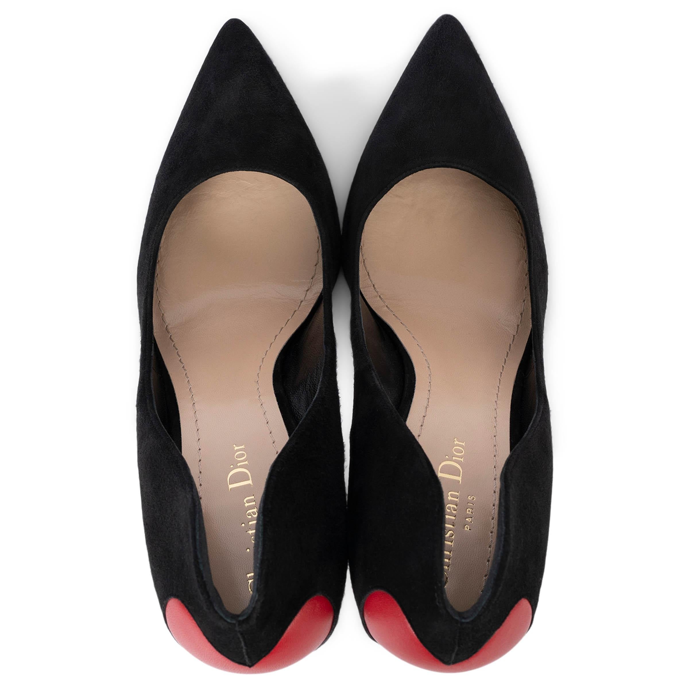 CHRISTIAN DIOR daim noir 2017 DIORAMOUR Escarpins Chaussures 41 en vente 1
