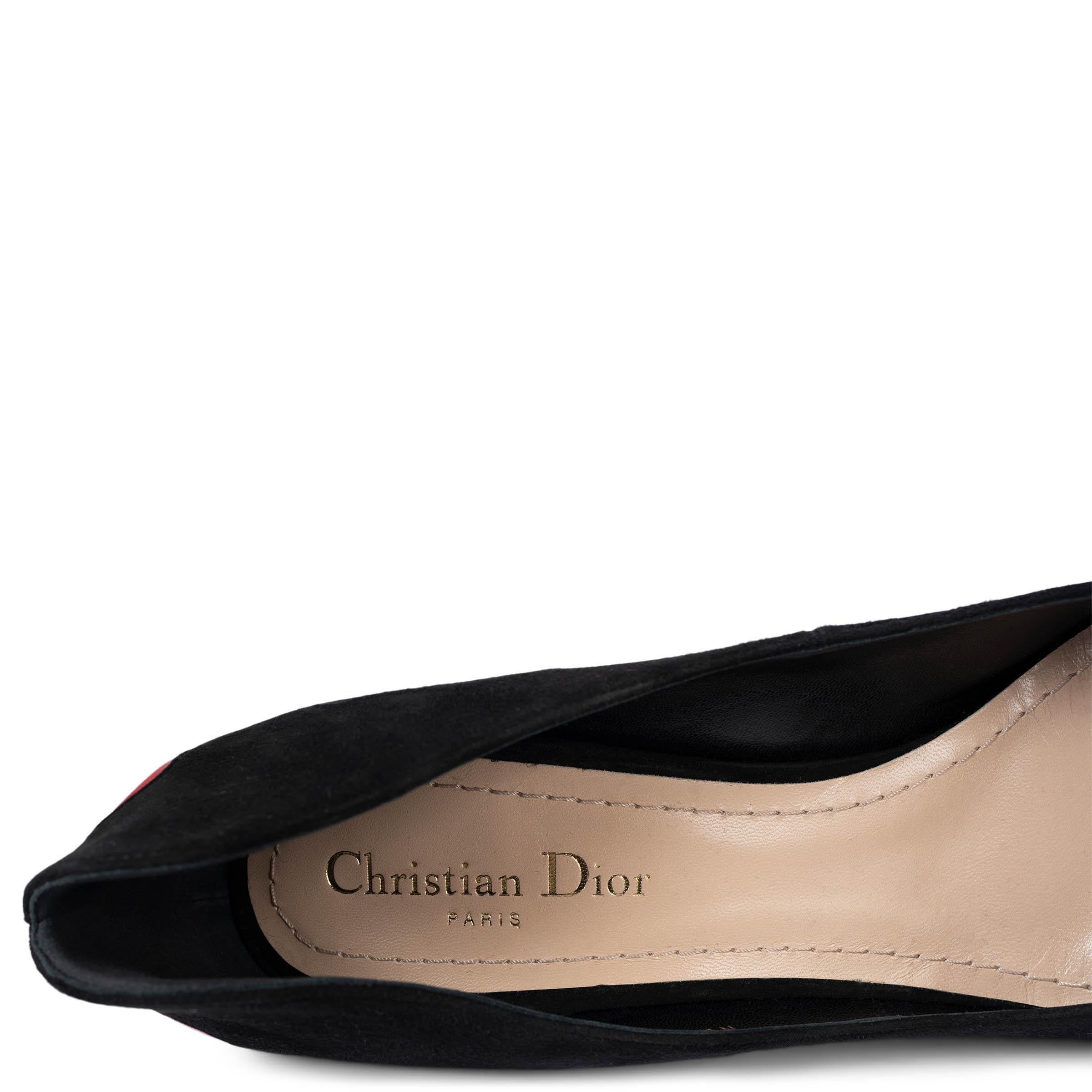 CHRISTIAN DIOR daim noir 2017 DIORAMOUR Escarpins Chaussures 41 en vente 2