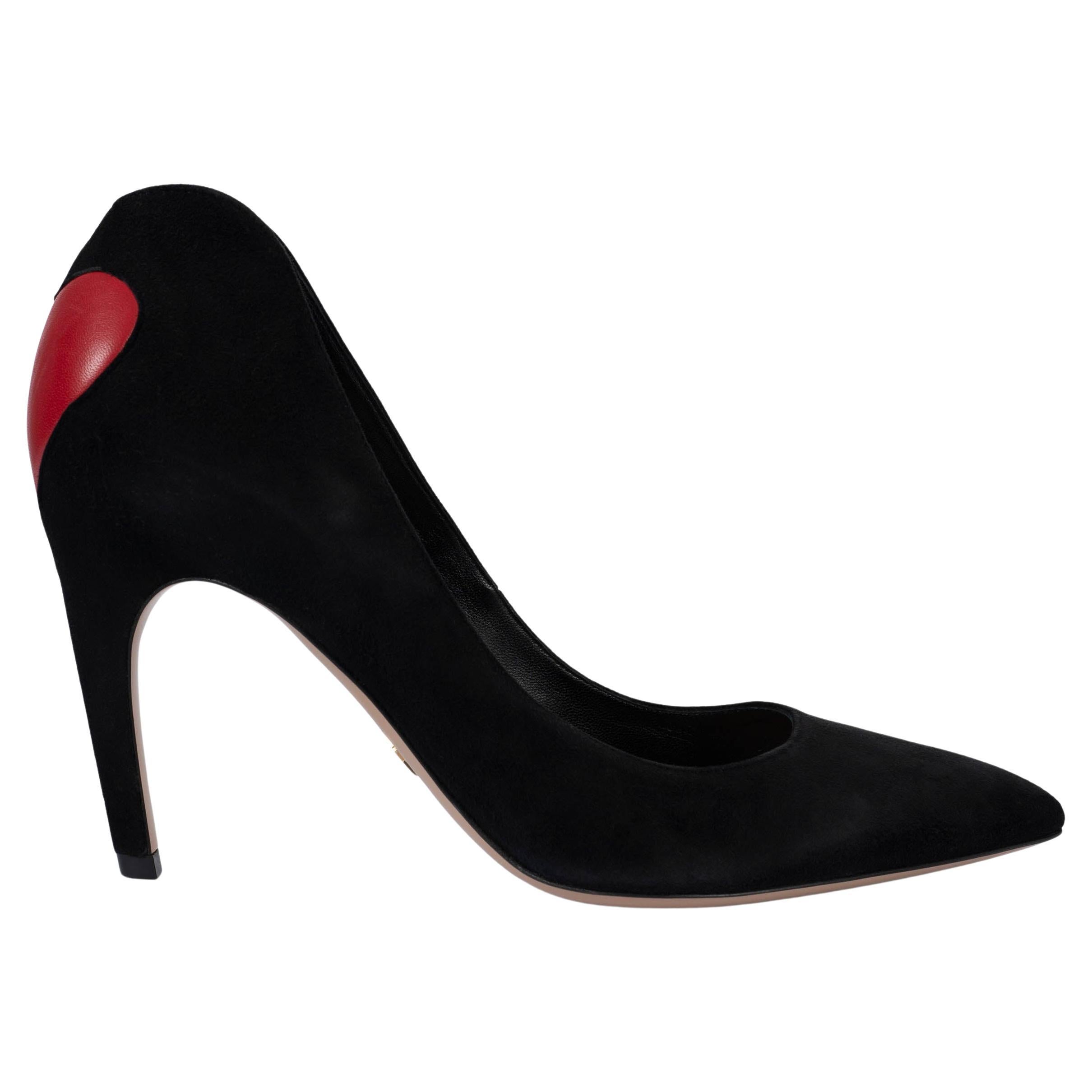 CHRISTIAN DIOR daim noir 2017 DIORAMOUR Escarpins Chaussures 41