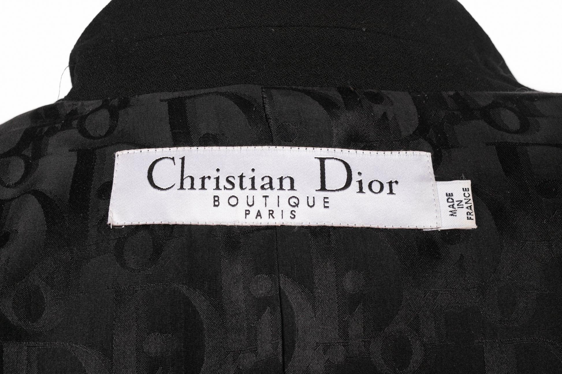 Christian Dior Black Suit Jacket, 2006 For Sale 6