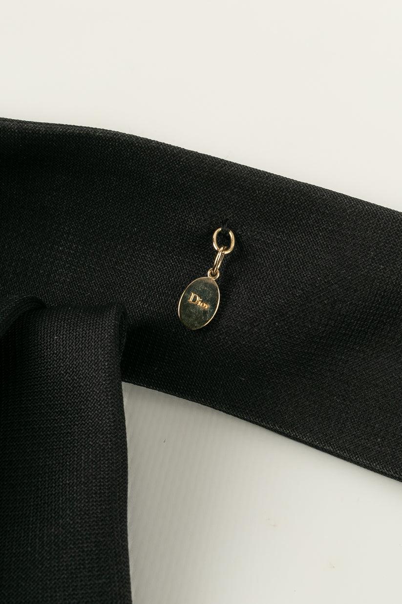 Women's Christian Dior Black Tie in Silk