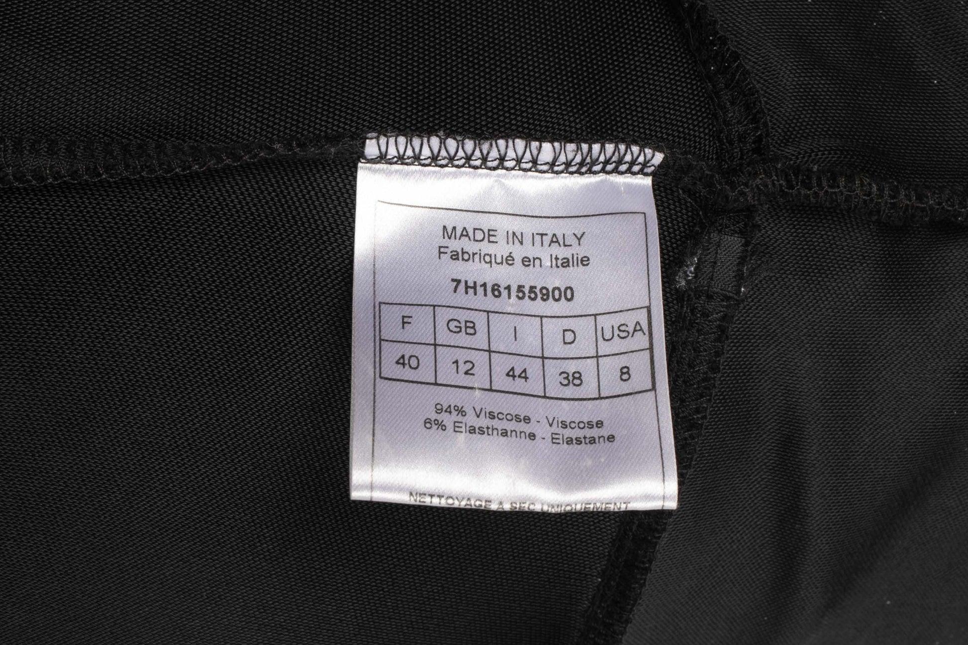 Christian Dior Black Top with Long Sleeves For Sale 4