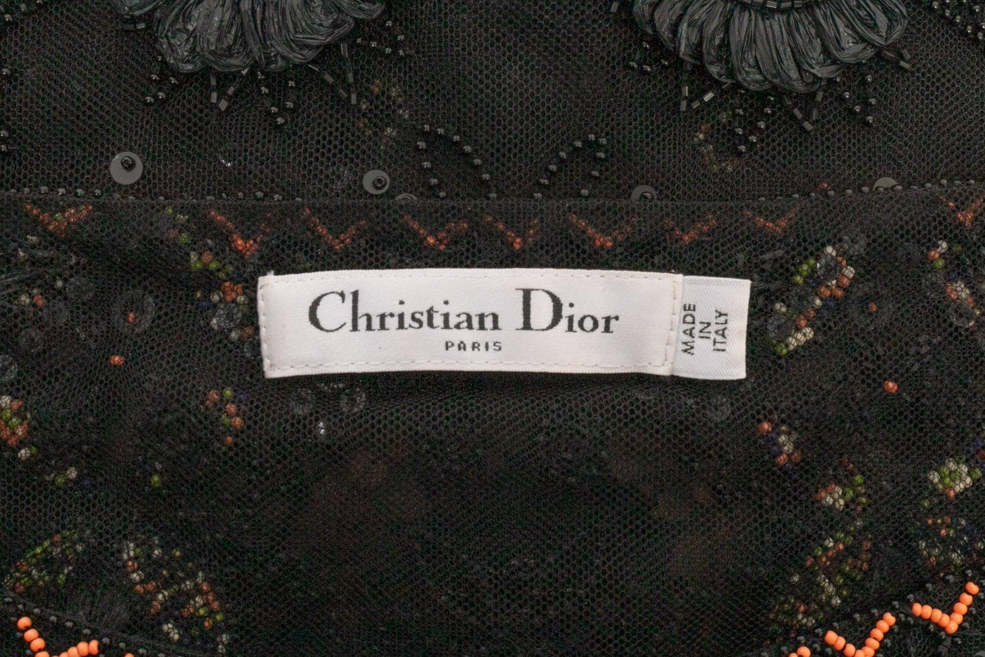 Christian Dior Black Tulle Top, 2020 For Sale 6