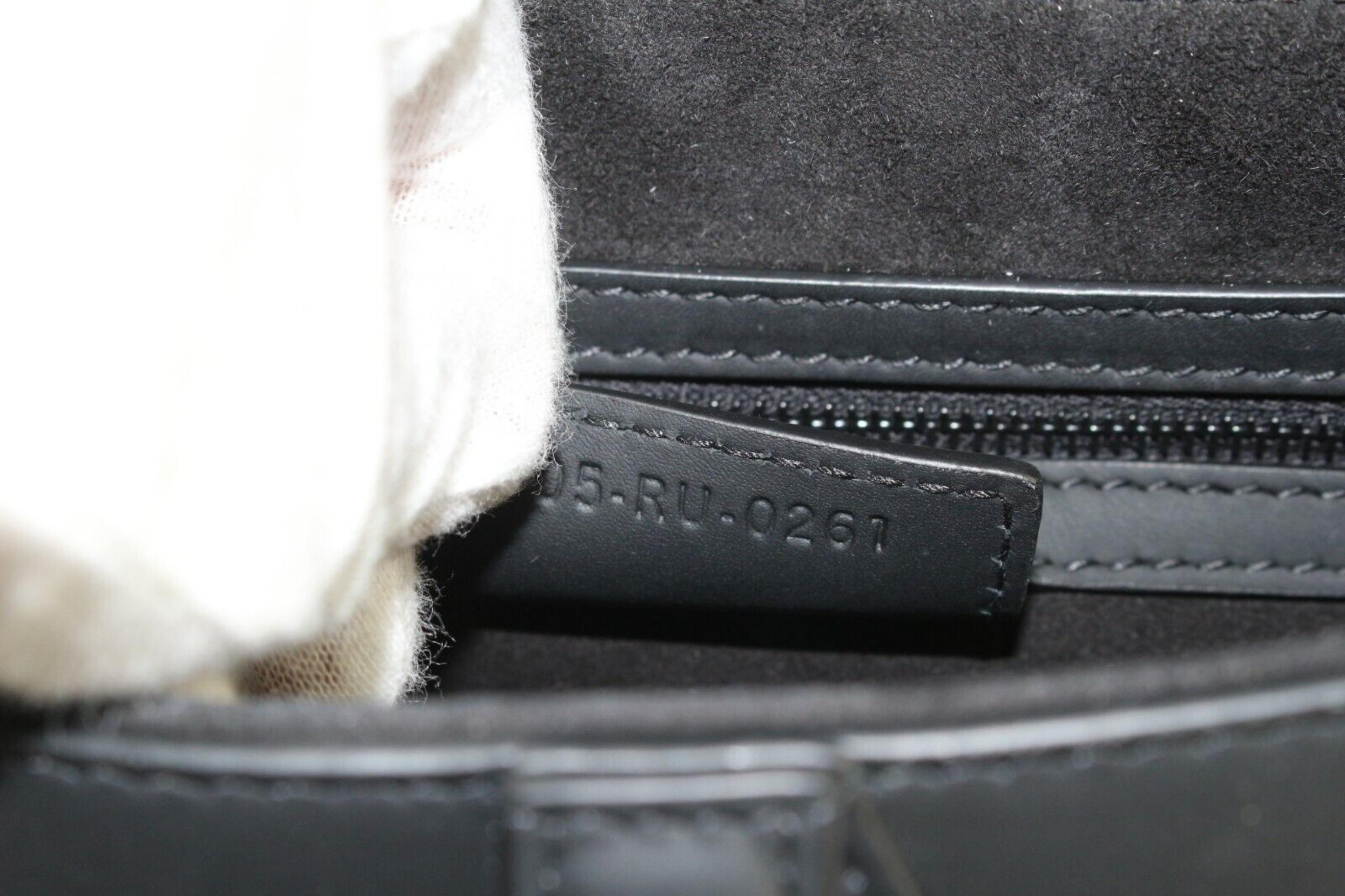 Christian Dior Black Ultramatte Smooth Calfskin Saddle 1D525K 8