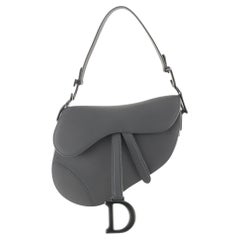 Christian Dior Black Ultramatte Smooth Calfskin Saddle 1D525K