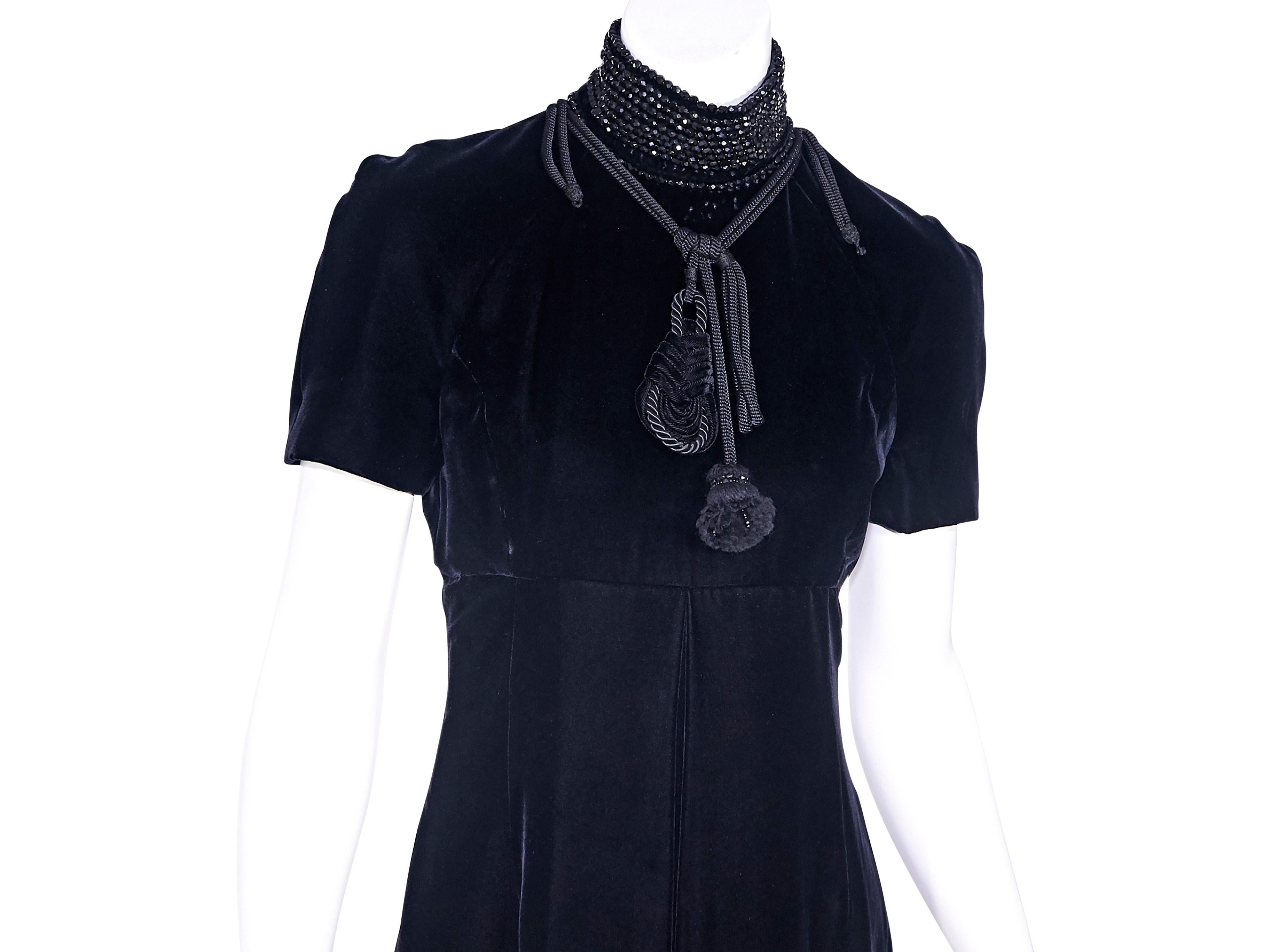 black velvet dior gown