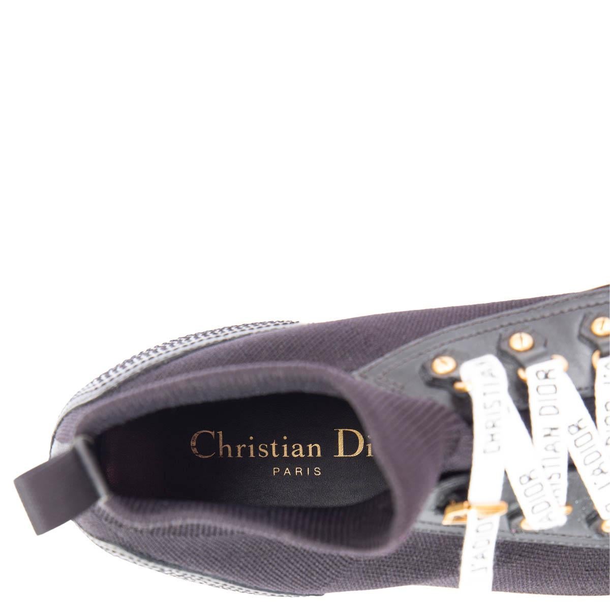 Women's CHRISTIAN DIOR black WALK'N'DIOR Sock Sneakers Shoes 40