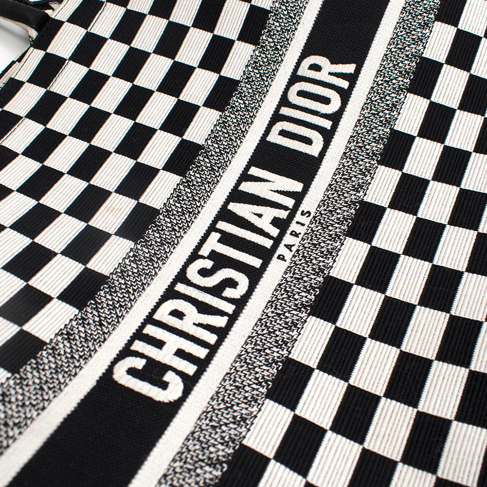 Christian Dior Black & White Book Tote 41.5cm 3