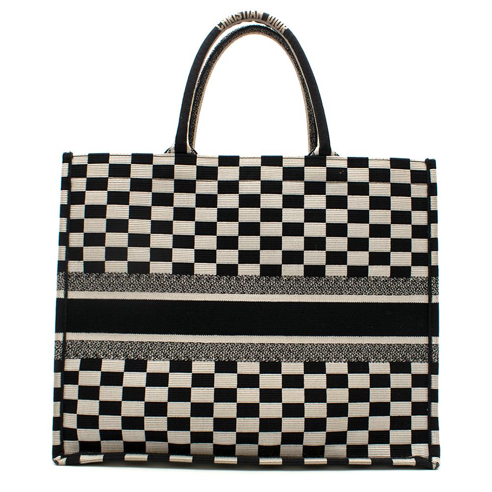 christian dior black and white bag