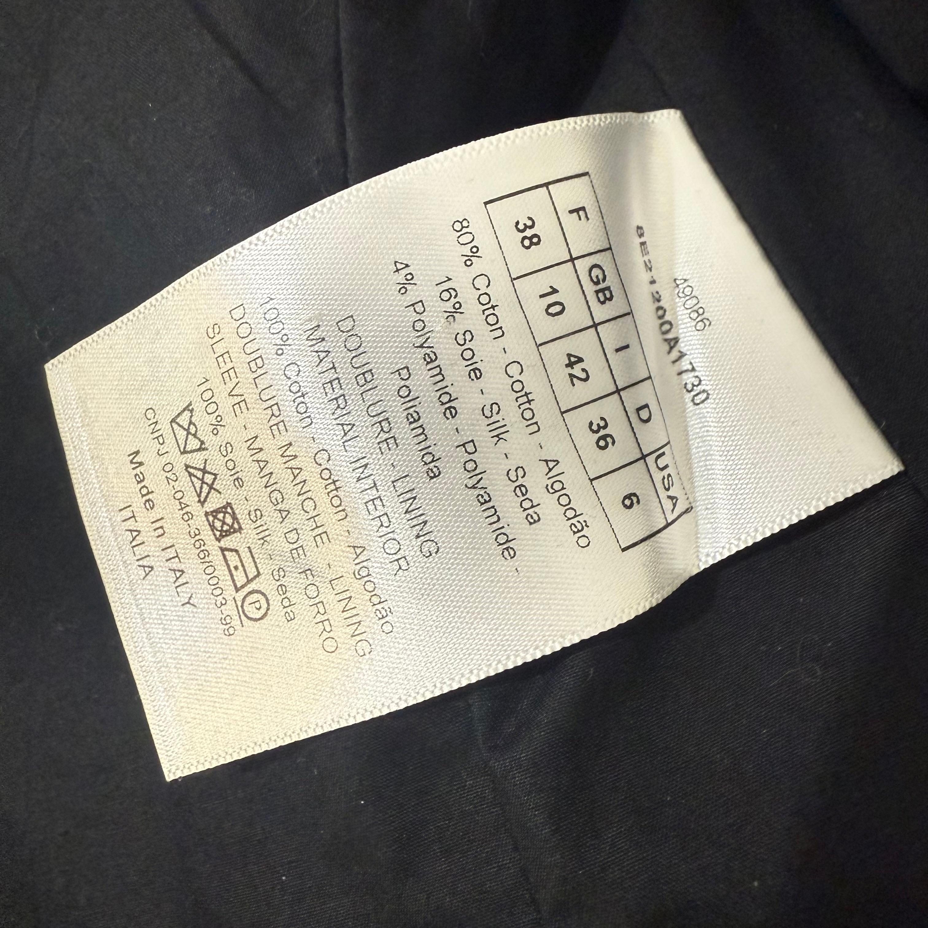 Christian Dior Giacca a quadri bianchi e neri FR 38 / IT 42 in vendita 6