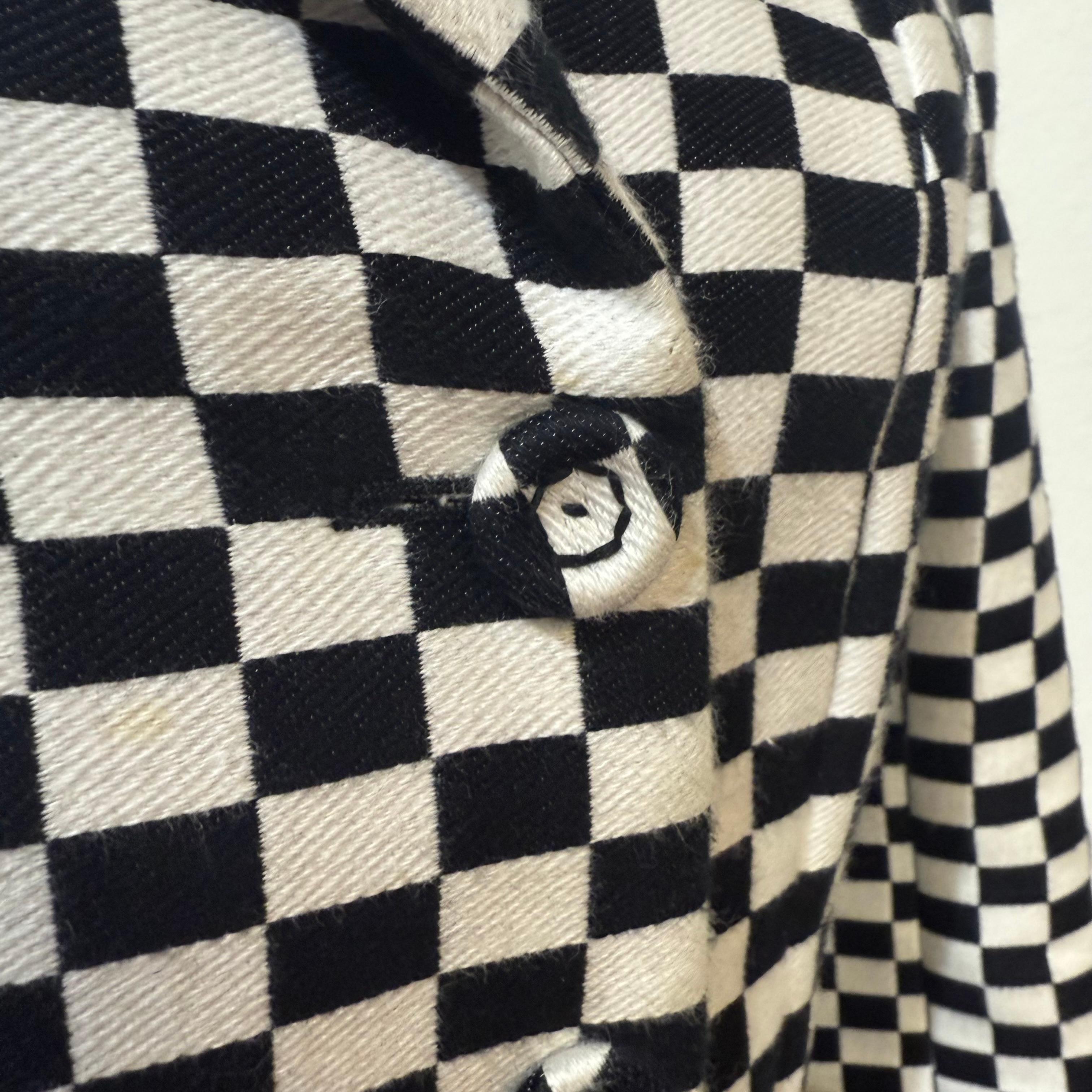 Christian Dior Giacca a quadri bianchi e neri FR 38 / IT 42 in vendita 1