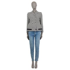 CHRISTIAN DIOR black white cotton 2018 CHECK BAR Blazer Jacket 38 S