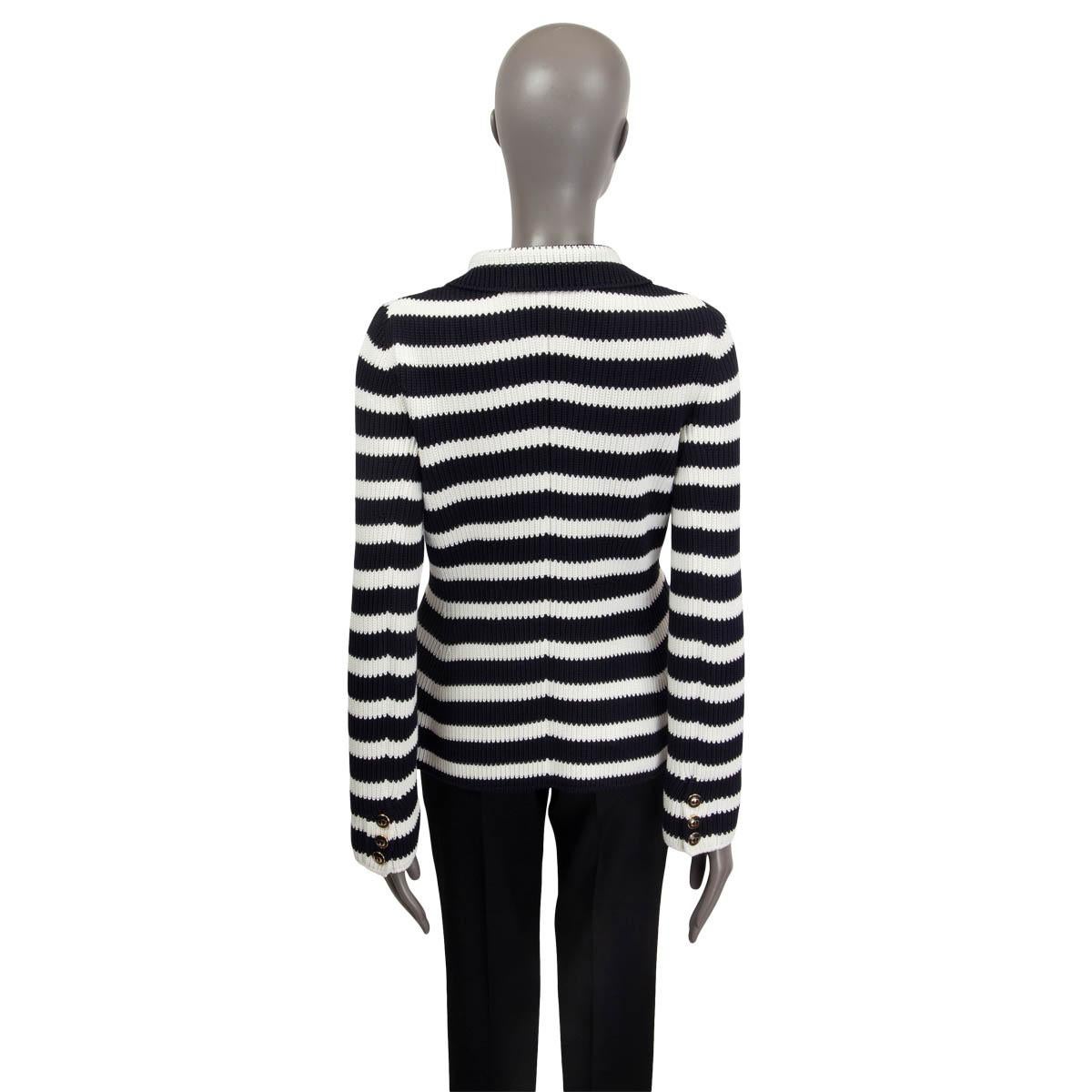 dior navy knit bar jacket