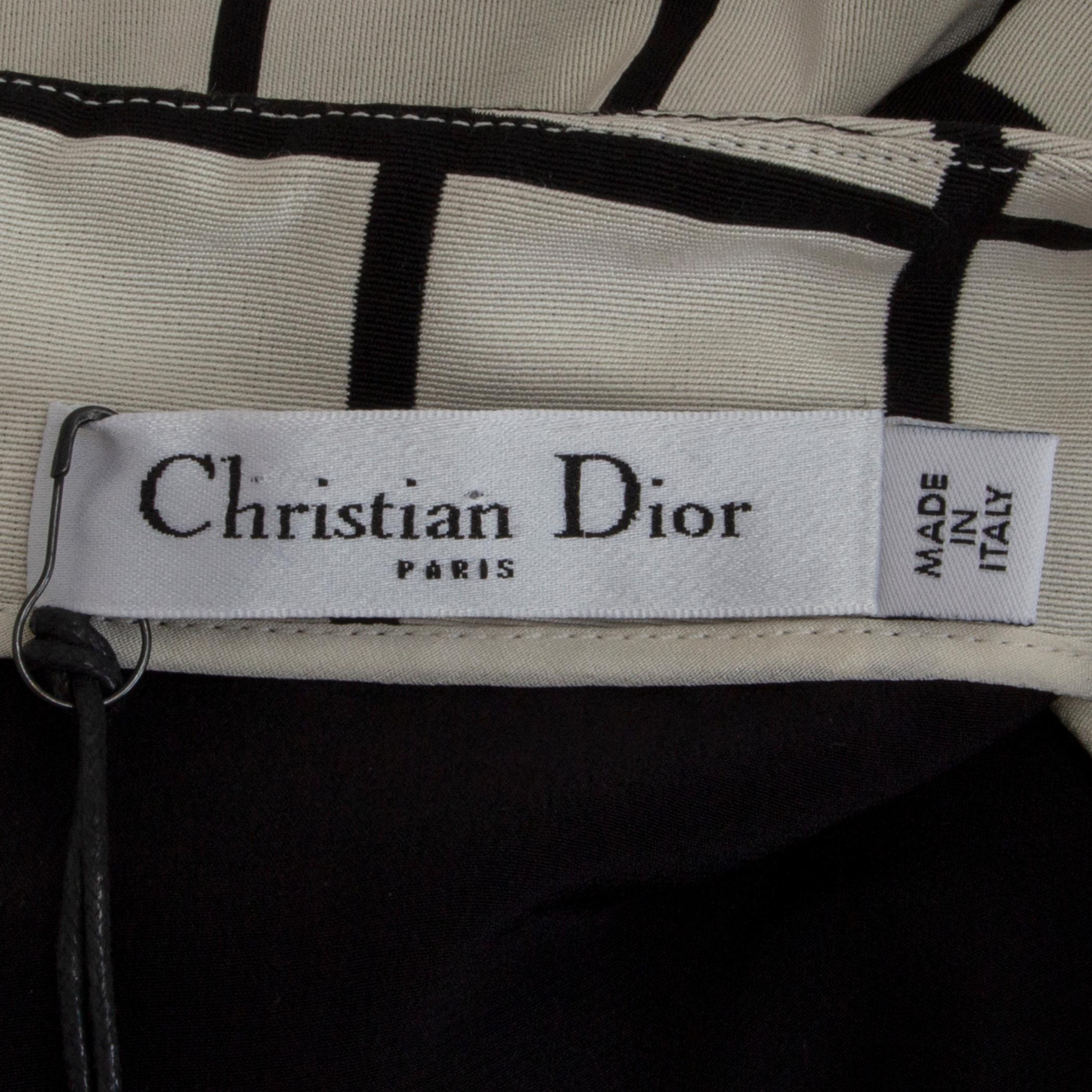 christian dior black and white dress