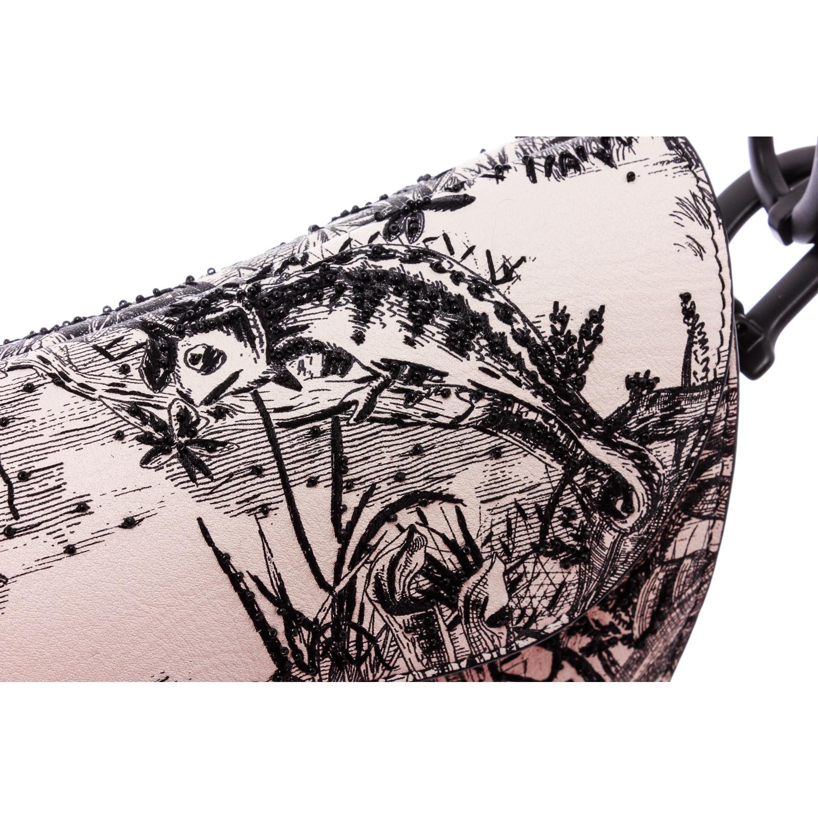 dior bag black and white