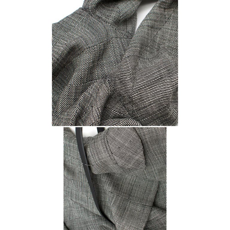 Christian Dior Black and White Silk-Wool Blazer S For Sale  