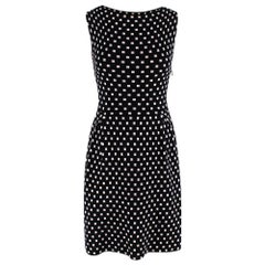 Christian Dior Black & White Square Knit Dress - Size US 2