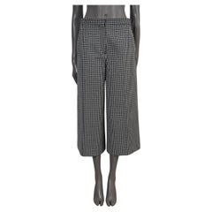 CHRISTIAN DIOR LANA BLANCA Y NEGRA 2019 PANTALÓN HOUNDSTOOTH Pantalón 38 S