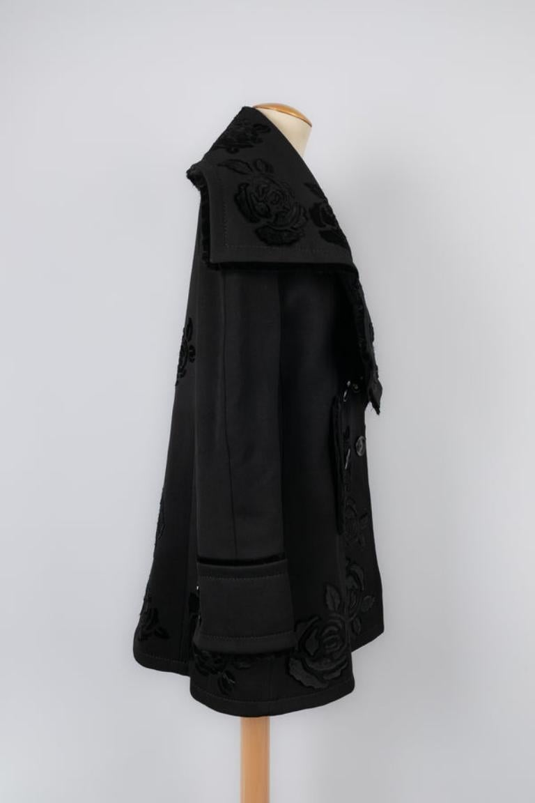 Women's Christian Dior Black Wool Coat, 2005