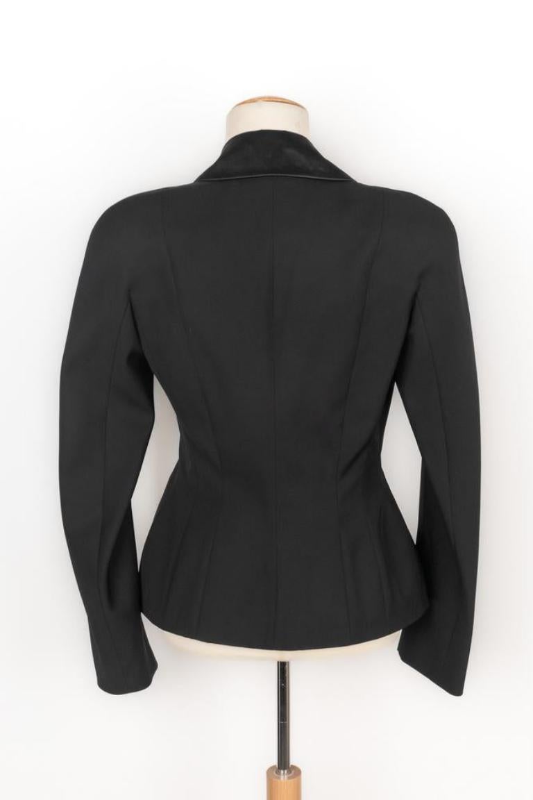 Christian Dior Schwarze Wolljacke, 2005 im Zustand „Hervorragend“ im Angebot in SAINT-OUEN-SUR-SEINE, FR