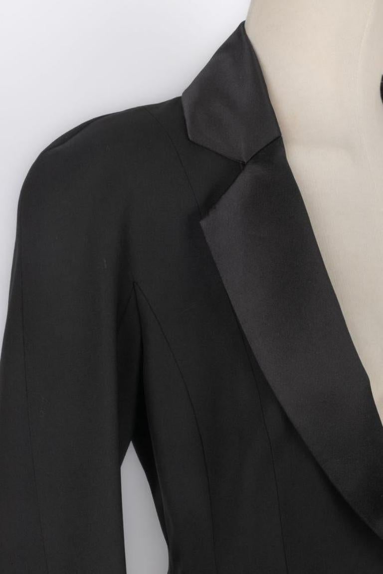 Christian Dior Schwarze Wolljacke, 2005 im Angebot 1