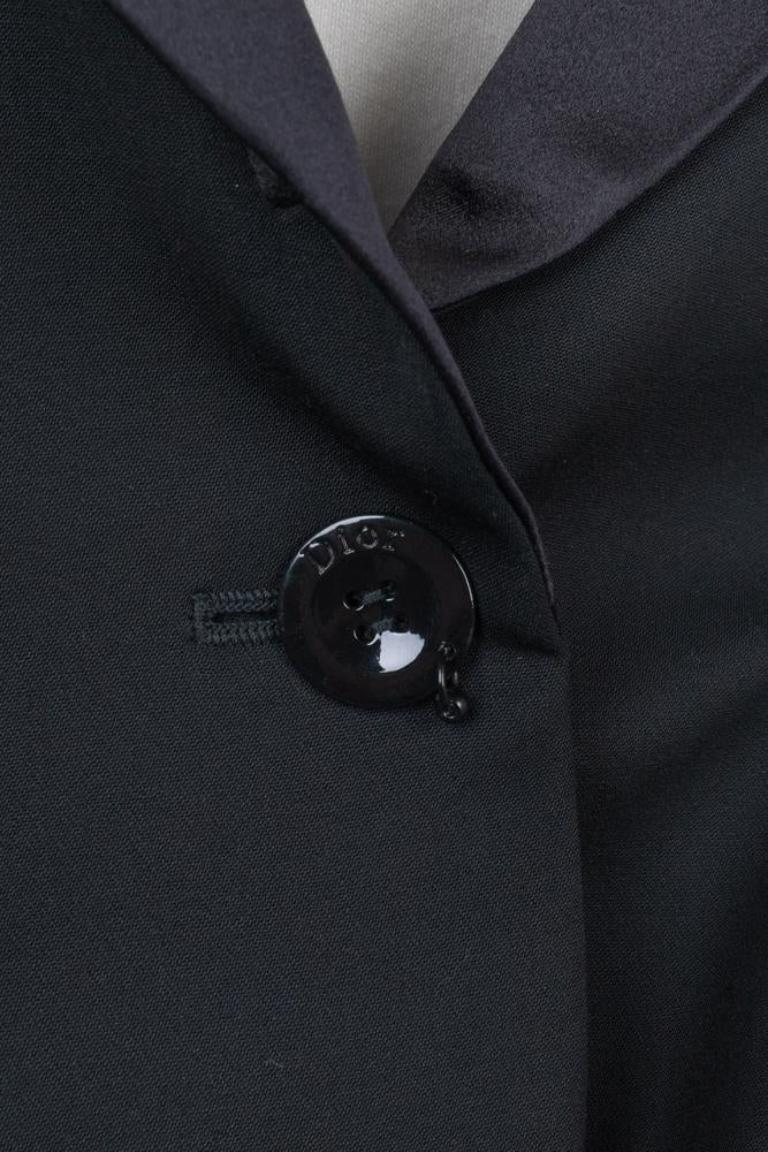 Christian Dior Schwarze Wolljacke, 2005 im Angebot 2