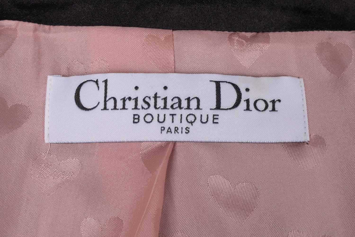 Christian Dior Schwarze Wolljacke, 2005 im Angebot 4