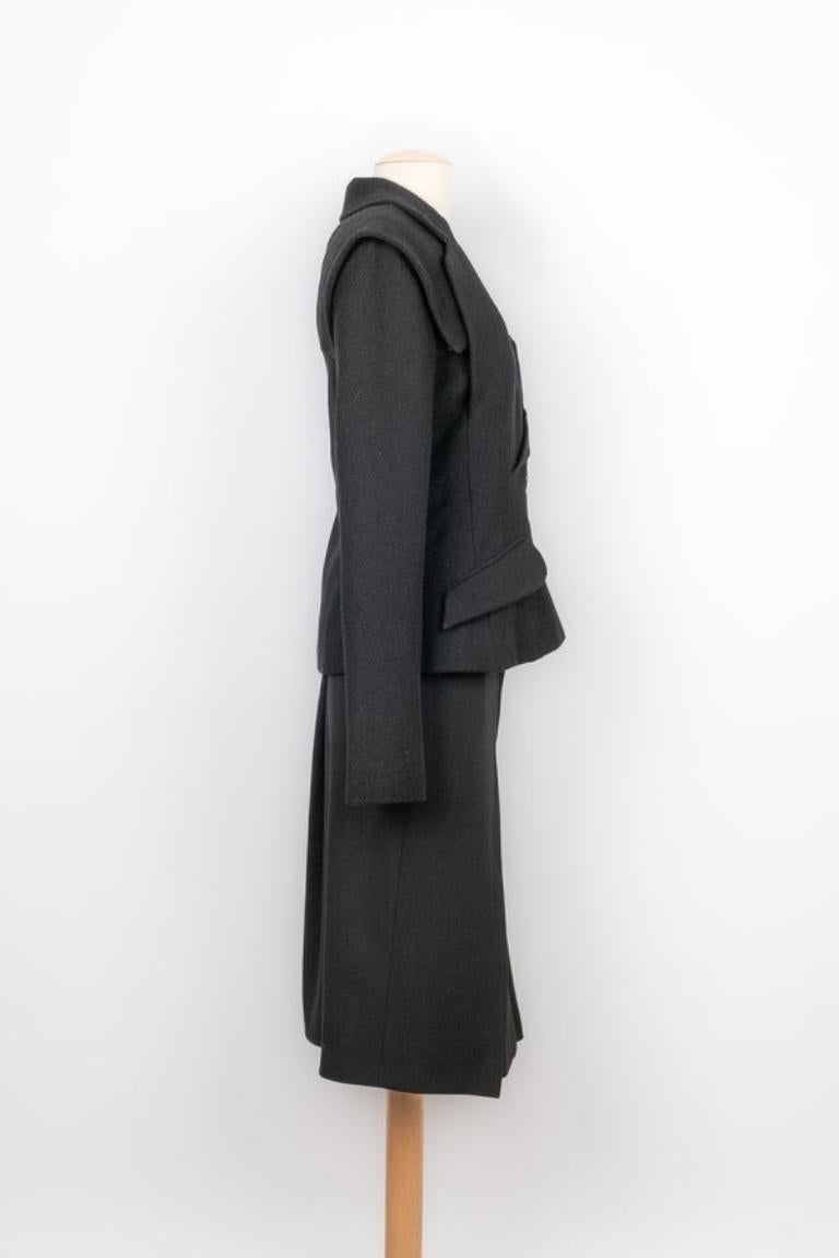 Christian Dior Haute Couture - Ensemble en laine noire Pour femmes en vente