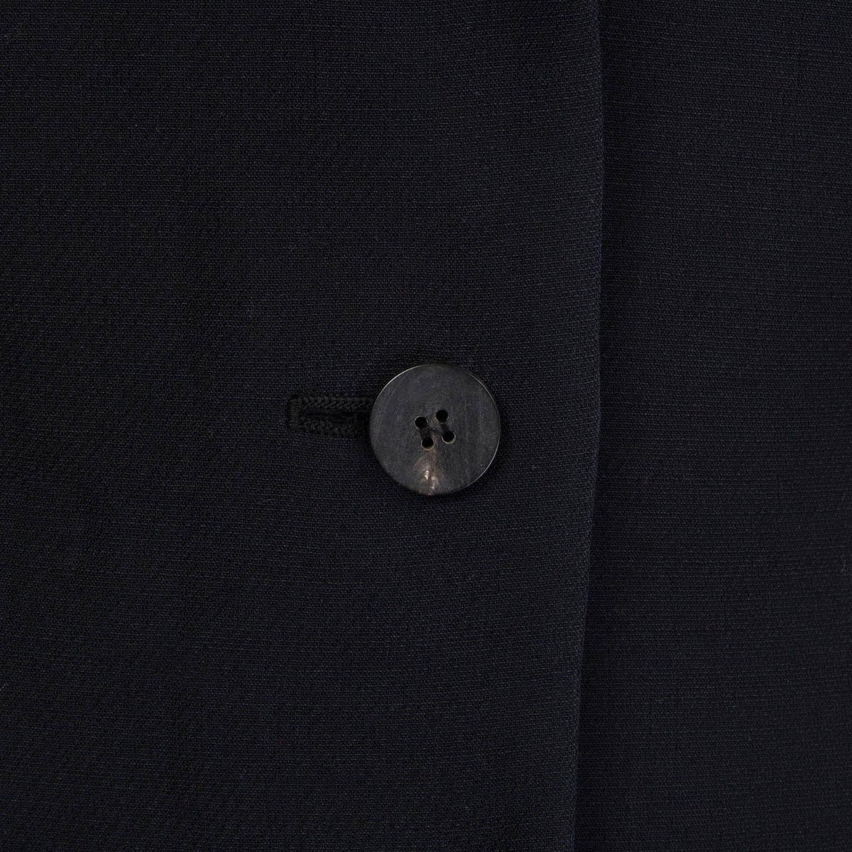 CHRISTIAN DIOR black wool & silk 2019 PORTRAIT BAR Blazer Jacket 40 M 2