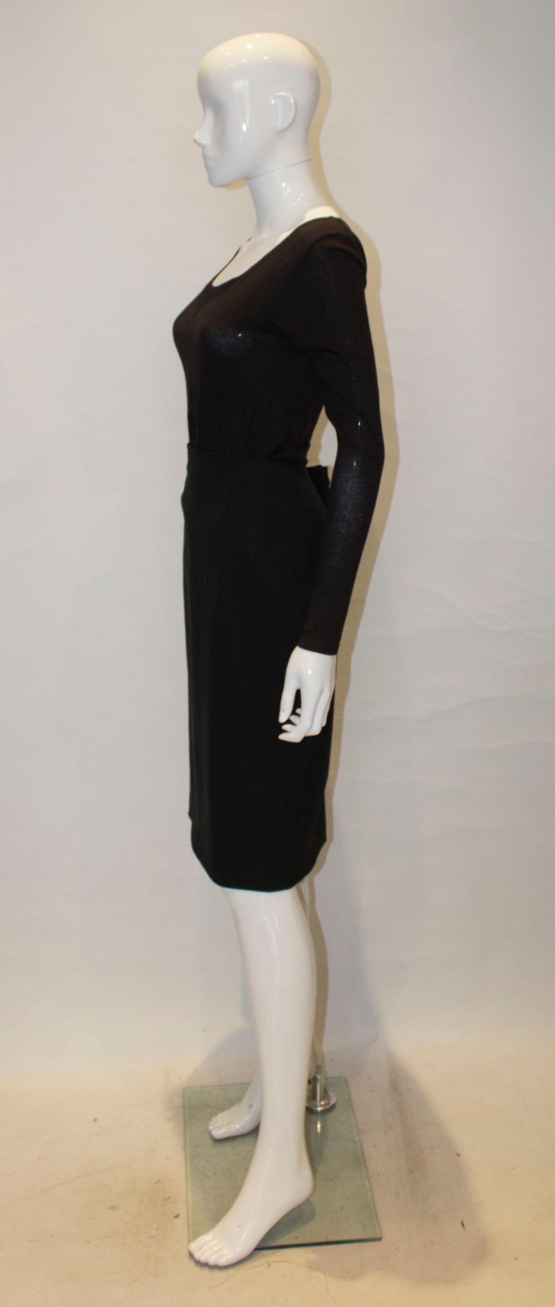 Women's Christian Dior Black Wool Skirt Size 10 For Sale