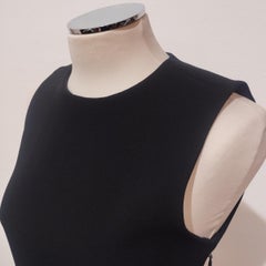 Christian Dior Top de lana negro FR 36 / IT 40