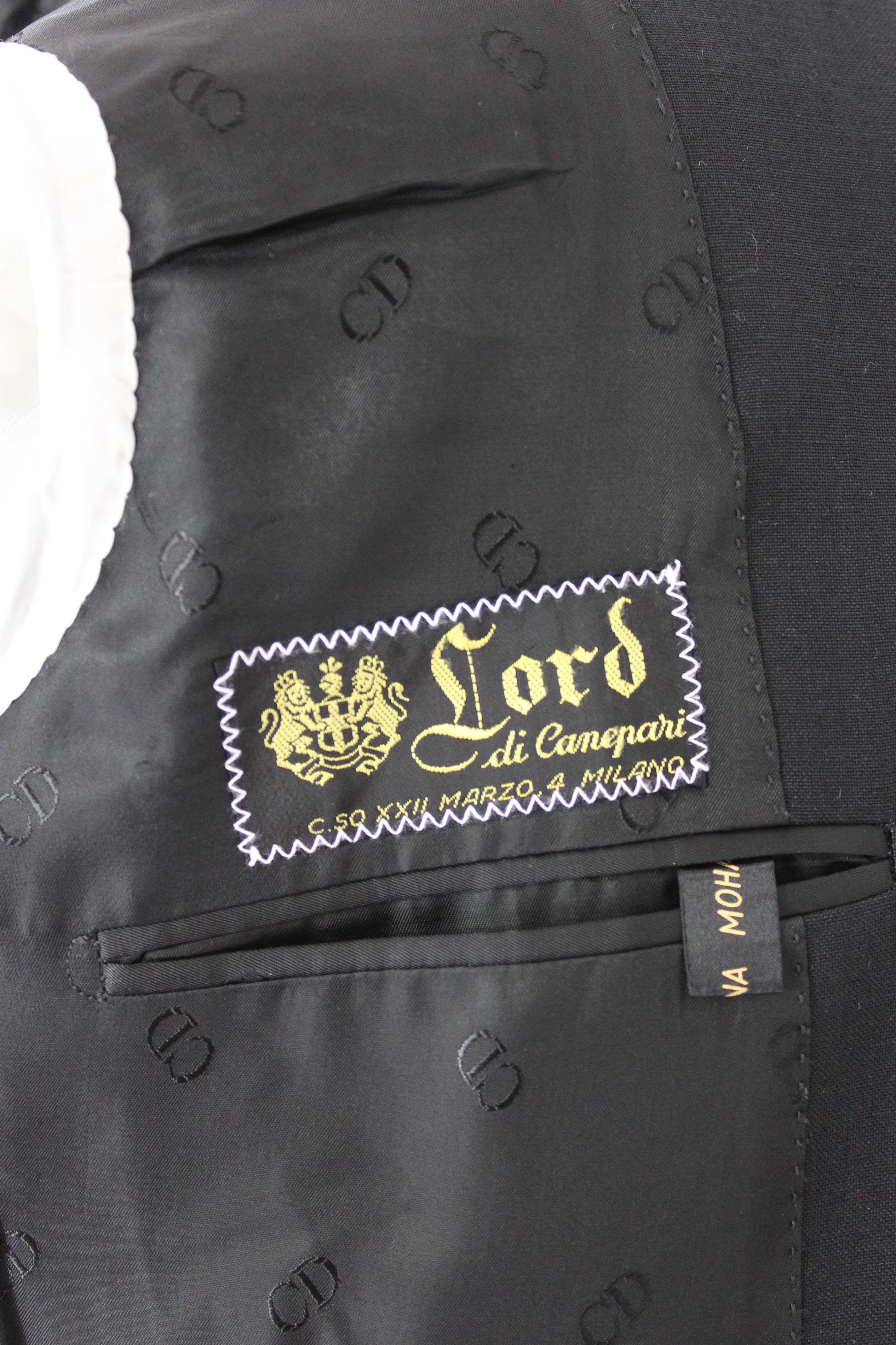 Men's Christian Dior Black Wool Tuxedo Jacket 1970s