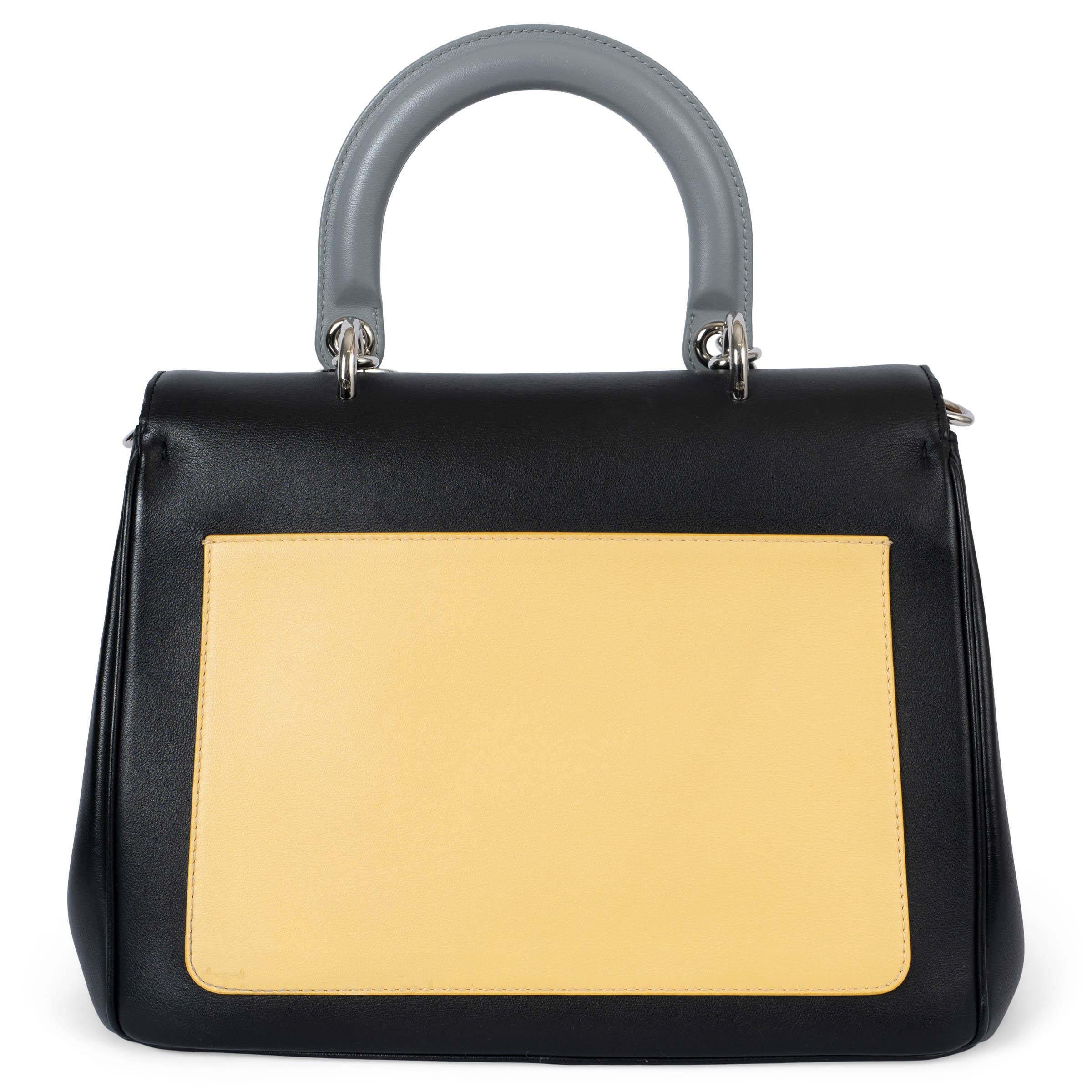 Noir CHRISTIAN DIOR noir jaune gris 2015 BE DIOR SMALL Sac en vente