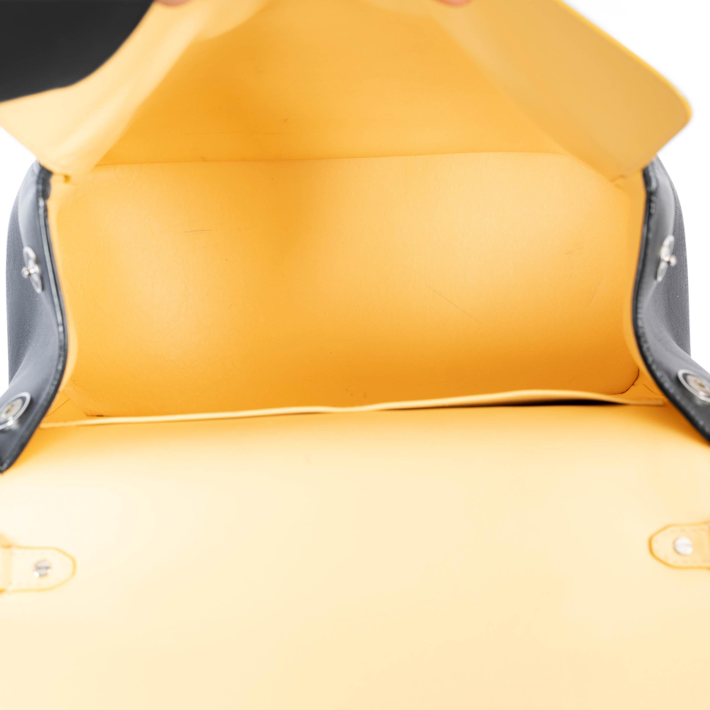 CHRISTIAN DIOR noir jaune gris 2015 BE DIOR SMALL Sac en vente 1