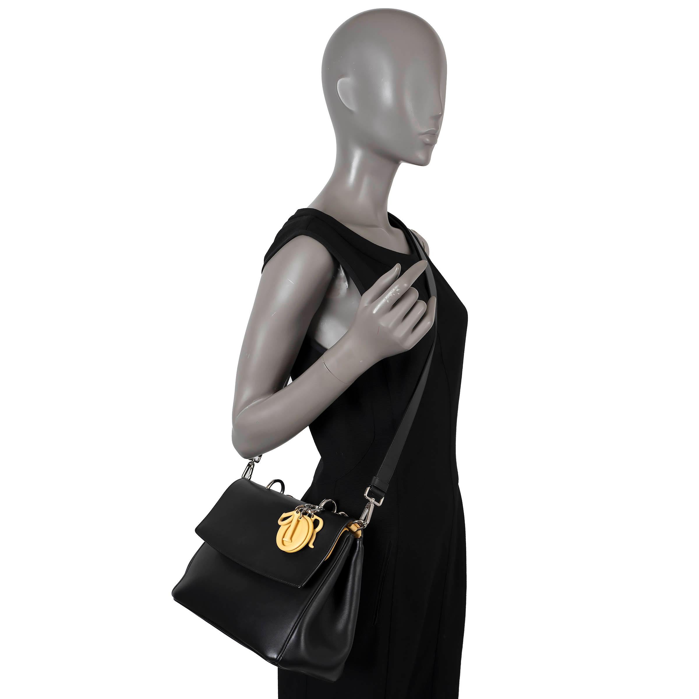 CHRISTIAN DIOR noir jaune gris 2015 BE DIOR SMALL Sac en vente 5