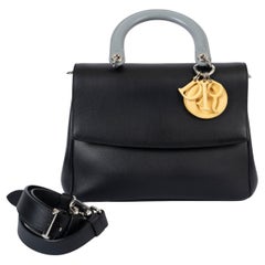 CHRISTIAN DIOR black yellow grey 2015 BE DIOR SMALL Bag