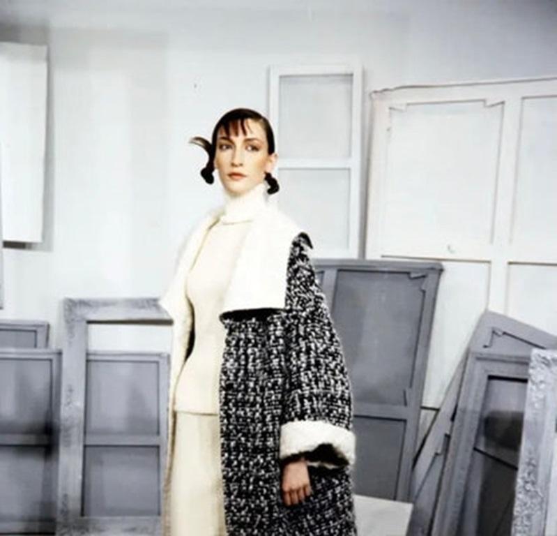Christian Dior Blended Mohair and Wool Coat, 1999 For Sale 8