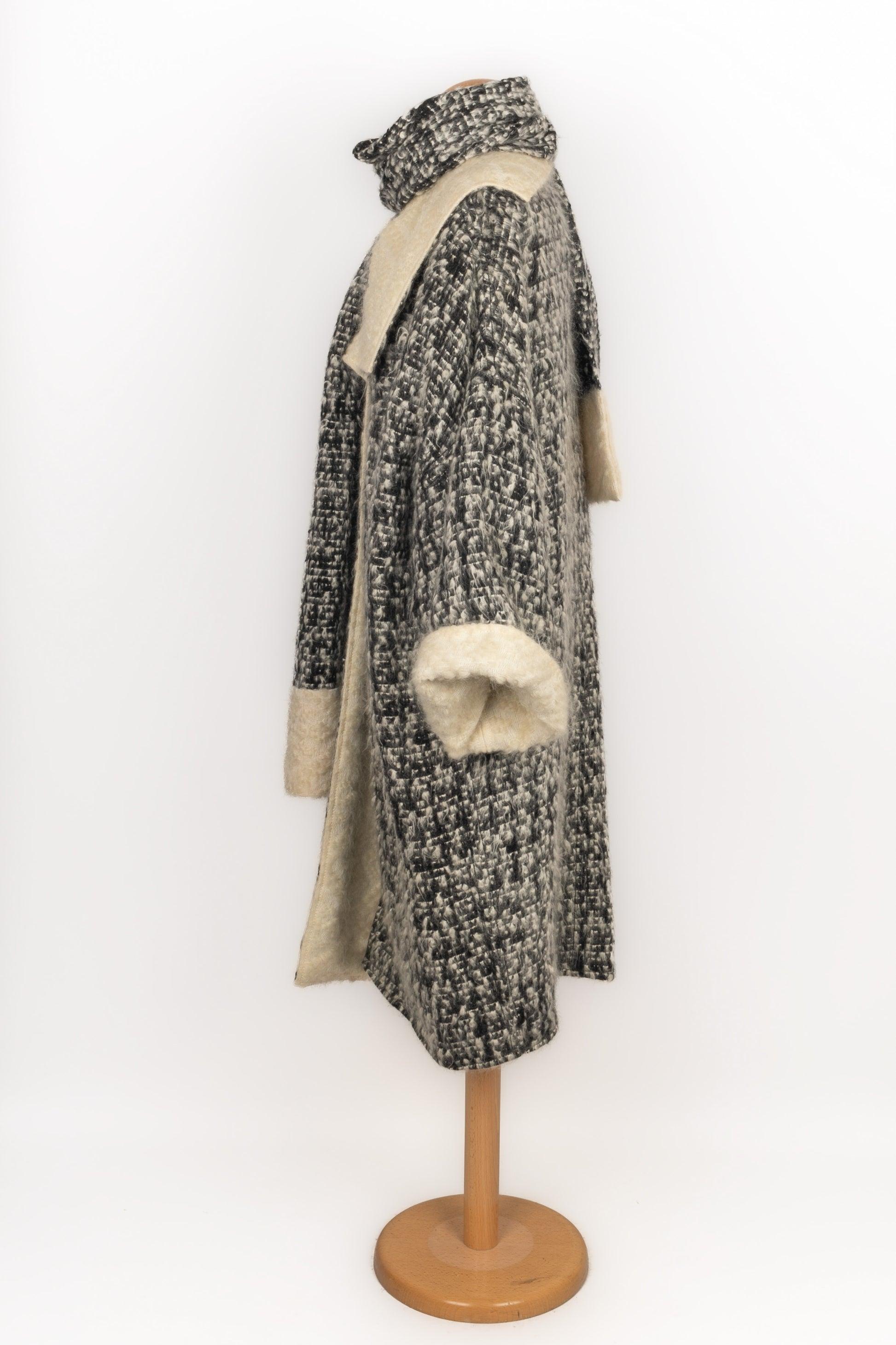 Gray Christian Dior Blended Mohair and Wool Coat, 1999 For Sale