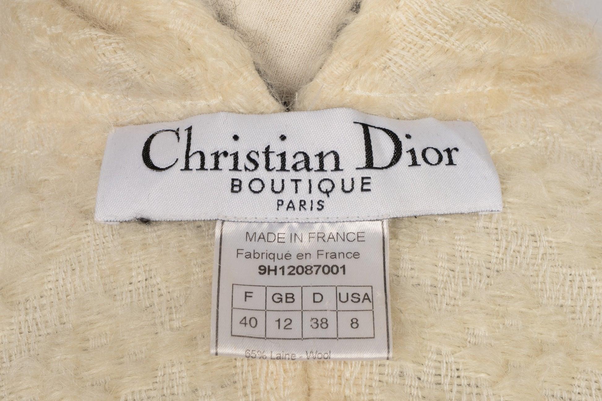 Christian Dior Blended Mohair and Wool Coat, 1999 For Sale 3