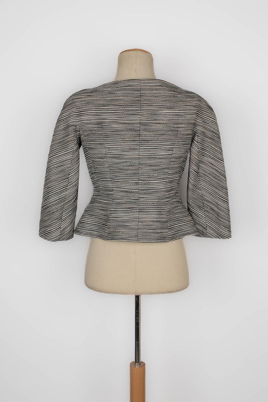 Gray Christian Dior Blended Silk and Cotton Jacket, 2012 For Sale