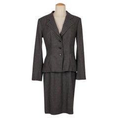 Conjunto de traje Christian Dior de mezcla de lana y angora