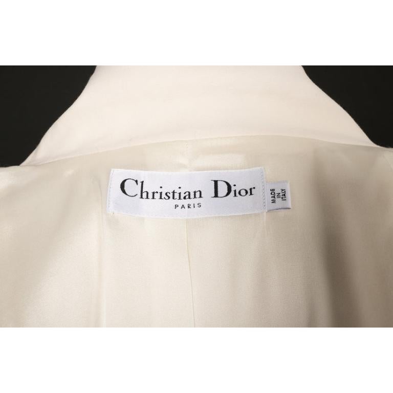 Christian Dior Blended Wool Coat For Sale 3